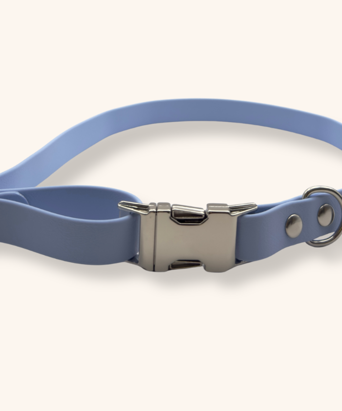 Collier Biothane® Polar Bleu