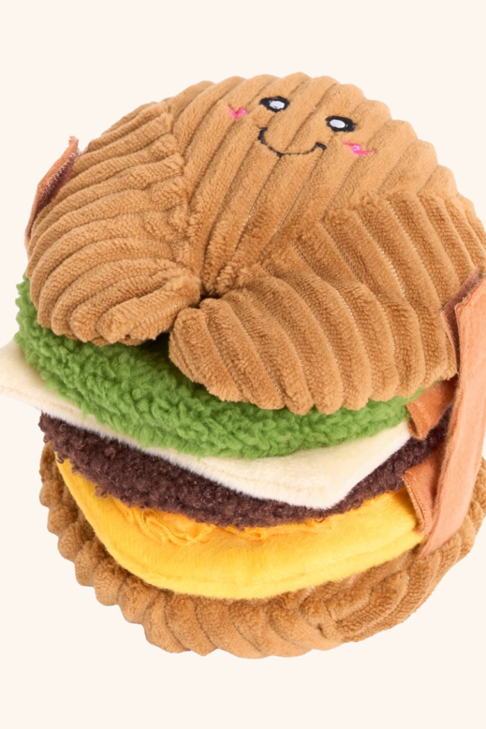 Peluche interactive Hamburger
